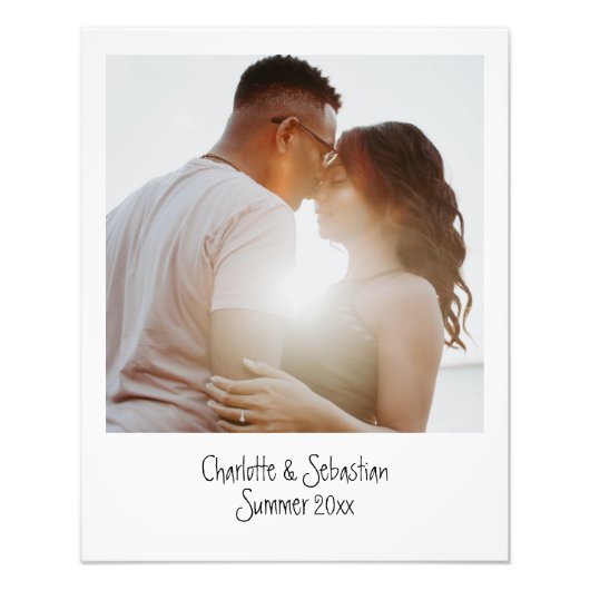 Retro Old Instant Photo Personated Foto Afdruk (Voorkant)