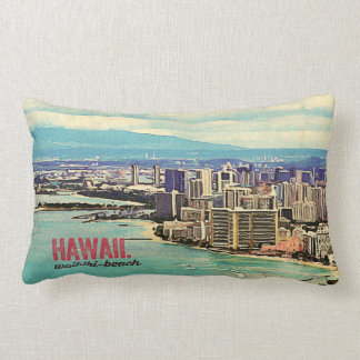 Retro Old Kijk Hawaii Oahu Island Waikiki Beach Kussen