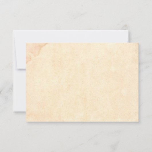  Retro Old Married Couple Rustic Wedding RSVP Kaartje (Achterkant)