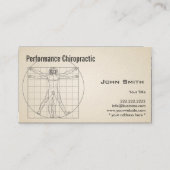 Retro Old Paper Chiropractor-Visitekaartje Visitekaartje (Voorkant)