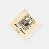  Retro Old proposal bijtende komische bruiloft Servet (Hoek)