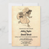 Retro Old Rustic Stylish Ancient Wedding Kaart (Voorkant)