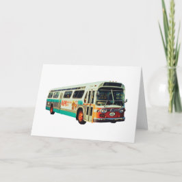 RETRO OLD SCHOOL AC TRANSIT BUS KAART
