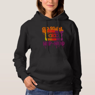 Retro Old School Hip Hop 80s 90s Cassette Mixtapes Hoodie