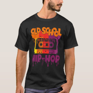Retro Old School Hip Hop 80s 90s Cassette Mixtapes T-shirt