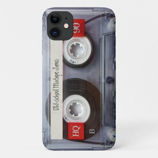 Retro Old School Mixtape Jams Cassettebandje Case-Mate iPhone Case (Achterkant)