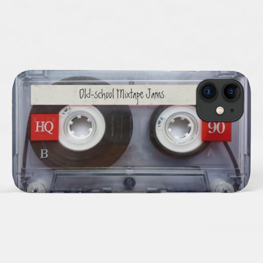 Retro Old School Mixtape Jams Cassettebandje Case-Mate iPhone Case (Achterkant (horizontaal))