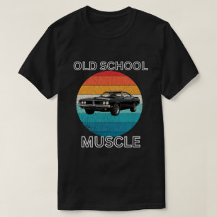 Retro old school muscle car T-shirt