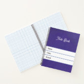 Retro Old School Stationery Blauw Notitieboek (Binnen)