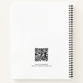 Retro Old School Stationery Blauw Notitieboek (Achterkant)