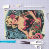 Retro Old School Tattoo Pin Up Tissuepapier (Craft)