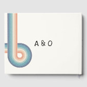  Retro Old Style 70s Wedding Guest Book Gastenboek (Achterkant)