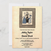 Retro Old Stylish Modern Rustic Wedding Kaart (Voorkant)