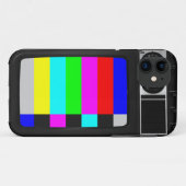 Retro Old TV met Colour Bar iPhone 5/5s Hoesje (Achterkant (horizontaal))