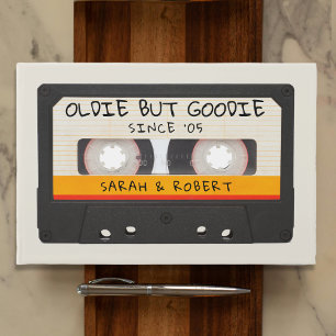 Retro Oldie Maar Goodie Cassettebandje Bruiloft Gastenboek