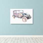 Retro oldtimer. canvas afdruk (Insitu (Houten vloer))