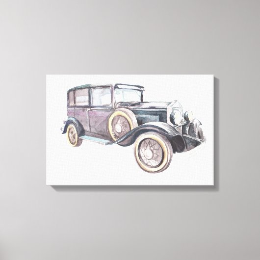 Retro oldtimer. canvas afdruk (Voorkant)
