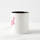 retro-olieteken tweekleurige koffiemok (Center)