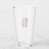 Retro Olieveld Amerikaanse Vlag Vector T-shirt Ont Glas (Achterkant)