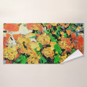 Retro olieverfschilderij: Van Gogh Monet Badhanddoek (Badhanddoek)