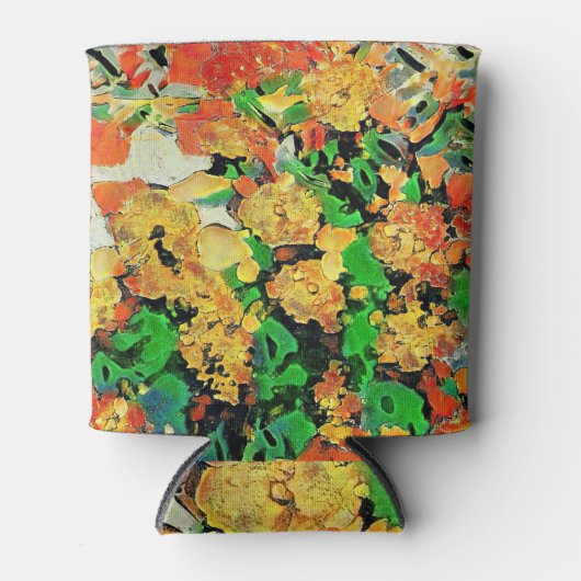 Retro olieverfschilderij: Van Gogh Monet Blikjeskoeler (Voorkant)