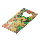 Retro olieverfschilderij: Van Gogh Monet Creditkaart Flessenopener (Voorkant Gekanteld)