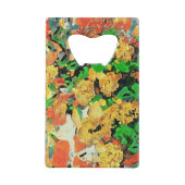 Retro olieverfschilderij: Van Gogh Monet Creditkaart Flessenopener (Achterkant)