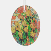 Retro olieverfschilderij: Van Gogh Monet Glas Ornament (Voorkant links)