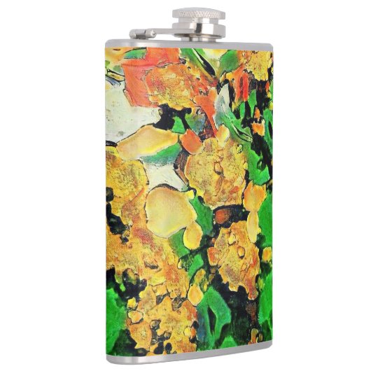 Retro olieverfschilderij: Van Gogh Monet Heupfles (Rechts)