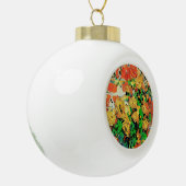 Retro olieverfschilderij: Van Gogh Monet Keramische Bal Ornament (Links)