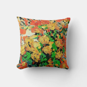 Retro olieverfschilderij: Van Gogh Monet Kussen