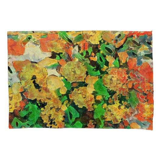 Retro olieverfschilderij: Van Gogh Monet Kussensloop (Voorkant)