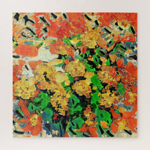 Retro olieverfschilderij: Van Gogh Monet Legpuzzel