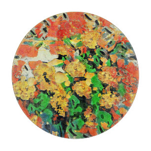 Retro olieverfschilderij: Van Gogh Monet Snijplank