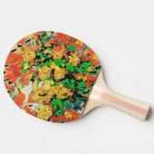 Retro olieverfschilderij: Van Gogh Monet Tafeltennisbatje (Zijkant)