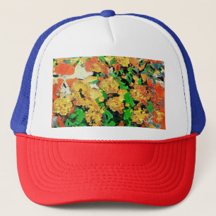 Retro olieverfschilderij: Van Gogh Monet Trucker Pet