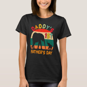  Retro Olifant Papa Papa's 1e Vader's D T-shirt