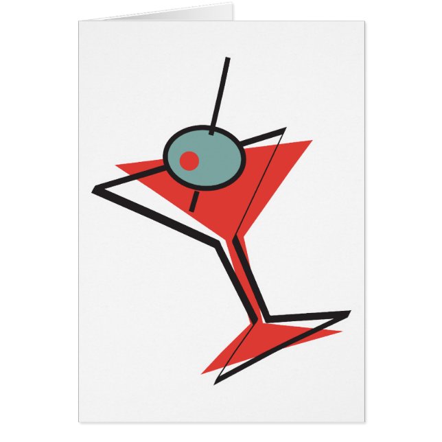 retro olijf martini (Voorkant)