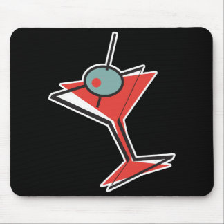 retro olijf martini muismat