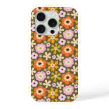 Retro olijfgroene abstracte bloemstukken 