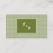 Retro Olive green Wedding Shower Gift Registry Informatiekaartje (Achterkant)