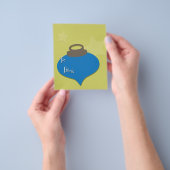 Retro Olive Kerstmis Flyer (Hand)