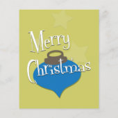 Retro Olive Kerstmis Flyer (Achterkant)