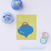 Retro Olive Kerstmis Flyer (Enkel)