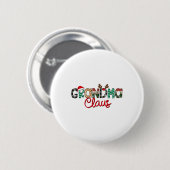 Retro Oma Claus Rendier Kerstmis Matching Fa Ronde Button 5,7 Cm (Voorkant /achterkant)