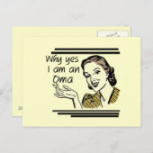 Retro Oma Tshirts en Gifts Briefkaart (Voorkant / Achterkant)