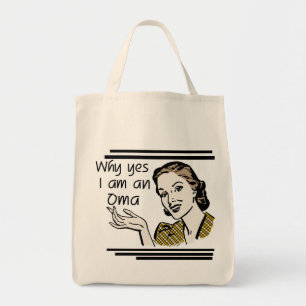 Retro Oma Tshirts en Gifts Tote Bag