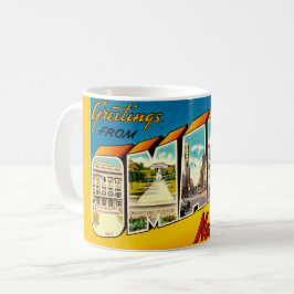 Retro Omaha Nebraska Briefkaart Koffiemok
