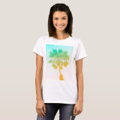 Retro  Ombre Los Angeles Palm Tree Shirt (Voorkant volledig)