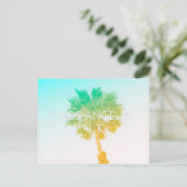 Retro  Ombre Los Angeles Post Card Briefkaart (Staand voorkant)